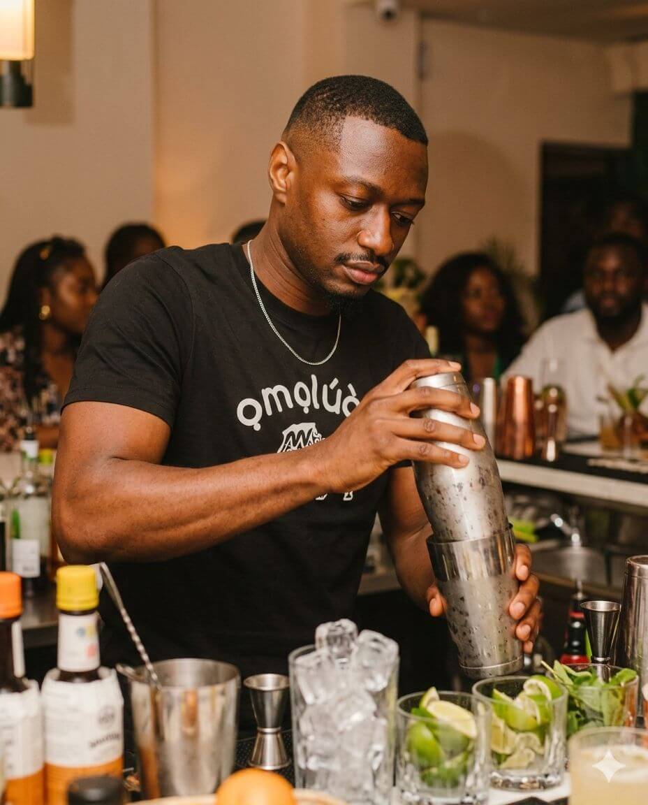 Space-themed cocktail